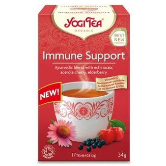 Yogi Tea Organic Immune Support, herbatka na odporność, 2 g x 17 saszetek - zdjęcie produktu