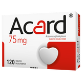 Acard 75 mg, 120 tabletek dojelitowych USZKODZONE OPAKOWANIE - miniaturka zdjęcia produktu