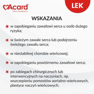Acard 75 mg, 120 tabletek dojelitowych - 3 Acard 75 mg, 120 tabletek dojelitowych - 3 - zdjęcie produktu