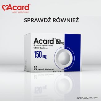 Acard 75 mg, 120 tabletek dojelitowych - 6 Acard 75 mg, 120 tabletek dojelitowych - 6 - zdjęcie produktu