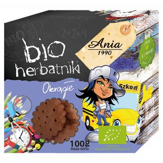 Ania Bio Herbatniki ekologiczne, okrągłe, 100 g - zdjęcie produktu