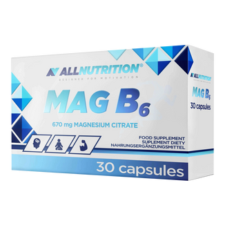 Allnutrition Mag B6, cytrynian magnezu + witamina B6, 30 kapsułek KRÓTKA DATA - zdjęcie produktu