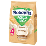 BoboVita Porcja Zbóż Kaszka manna, bezmleczna, bez dodatku cukru, po 4 miesiącu, 170 g - miniaturka zdjęcia produktu