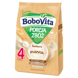 BoboVita Porcja Zbóż Kaszka manna, bezmleczna, bez dodatku cukru, po 4 miesiącu, 170 g - miniaturka zdjęcia produktu