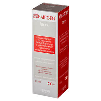 Hairgen, spray do stosowania w łysieniu rozlanym lub androgenowym, 125 ml USZKODZONE OPAKOWANIE - zdjęcie produktu