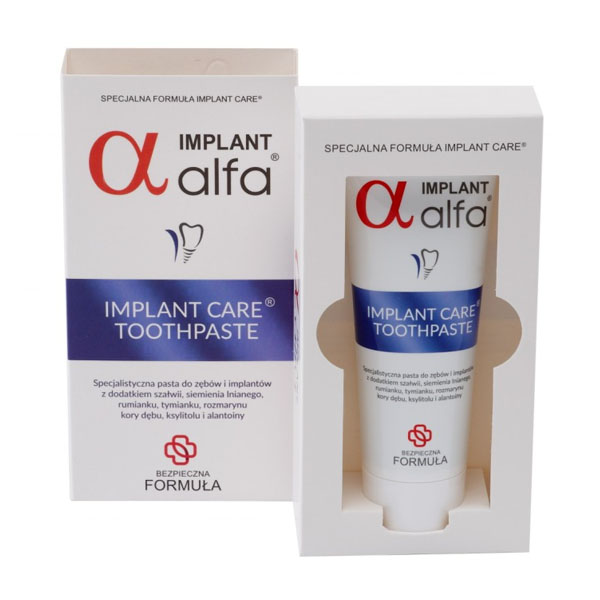 Nieznana Alfa Implant, specjalistyczna pasta do zębów i implantów, 75 ml