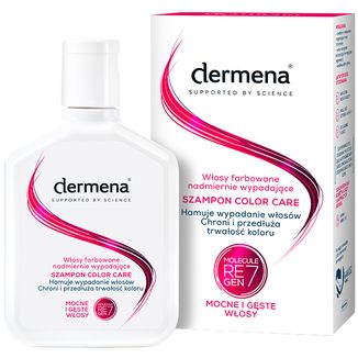 Dermena Color Care, szampon przeciw wypadaniu, włosy zniszczone farbowaniem, 200 ml - zdjęcie produktu