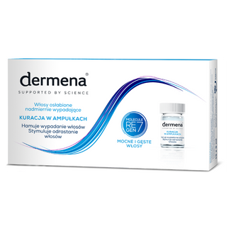 Dermena Hair Care, kuracja hamująca wypadanie włosów, 5 ml x 15 ampułek - zdjęcie produktu