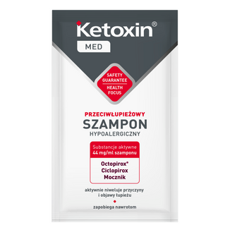 L'Biotica Ketoxin Med, szampon przeciwłupieżowy, 6 ml - zdjęcie produktu