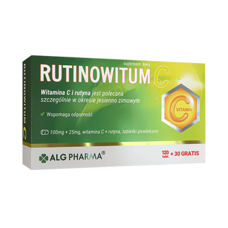 Rutinowitum C, 120 tabletek + 30 tabletek gratis KRÓTKA DATA - zdjęcie produktu