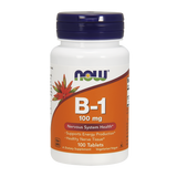 Now Foods B-1, witamina B1, 100 tabletek - miniaturka zdjęcia produktu
