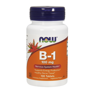 Now Foods B-1, witamina B1, 100 tabletek - zdjęcie produktu