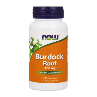 Now Foods, Burdock Root, korzeń łopianu 430 mg, 100 kapsułek - zdjęcie produktu