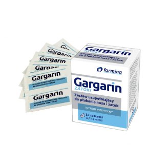 Gargarin, zestaw do płukania zatok, uzupełniający, 32 saszetki - zdjęcie produktu