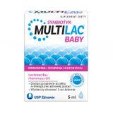 Multilac Baby Synbiotyk, krople dla dzieci od 2 miesiąca, 5 ml - miniaturka zdjęcia produktu
