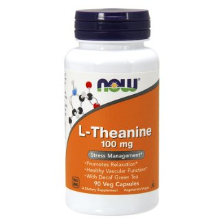 Now Foods, L-Theanine 100 mg, 90 kapsułek - zdjęcie produktu