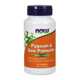 Now Foods Pygeum & Saw Palmetto, śliwa afrykańska i palma sabałowa, 60 kapsułek - miniaturka zdjęcia produktu
