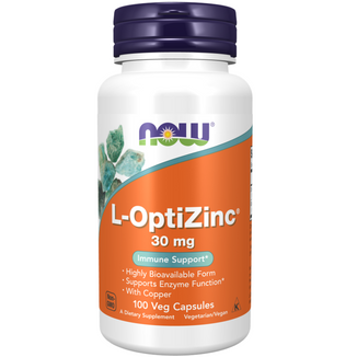 Now Foods L-OptiZinc 30 mg, 100 kapsułek - zdjęcie produktu