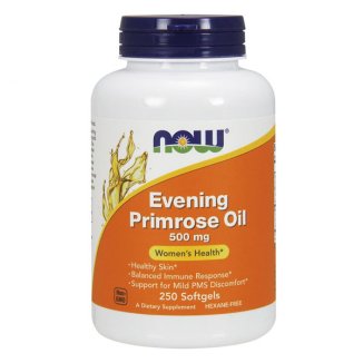 Now Foods, Evening Primrose Oil 500 mg, olej z wiesiołka, 250 kapsułek - zdjęcie produktu