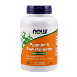 Now Foods Pygeum & Saw Palmetto, śliwa afrykańska i palma sabałowa, 120 kapsułek - miniaturka zdjęcia produktu