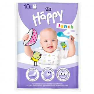 Bella Baby, śliniaki jednorazowe, Happy Lunch, 10 sztuk - zdjęcie produktu