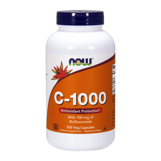Now Foods C-1000, witamina C + bioflawonoidy + rutyna, 250 kapsułek wegetariańskich - zdjęcie produktu