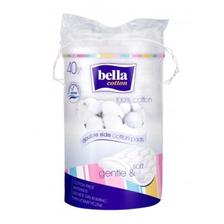 Bella Cotton, płatki kosmetyczne, owalne, 40 sztuk - zdjęcie produktu