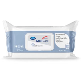 MoliCare Skin, chusteczki nawilżane do pielęgnacji, 50 sztuk - zdjęcie produktu