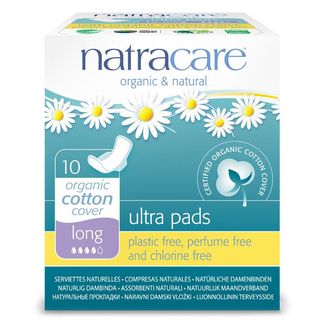 Natracare Ultra Long, podpaski higieniczne z bawełny ekologicznej, ze skrzydełkami, 10 sztuk USZKODZONE OPAKOWANIE Natracare Ultra Long, podpaski higieniczne z bawełny ekologicznej, ze skrzydełkami, 10 sztuk USZKODZONE OPAKOWANIE - zdjęcie produktu