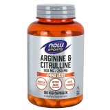 Now Foods Arginine & Citrulline, L-arginina i cytrulina, 120 kapsułek  - miniaturka zdjęcia produktu