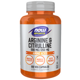 Now Foods Arginine & Citrulline, L-arginina i L-cytrulina, 120 kapsułek - miniaturka zdjęcia produktu