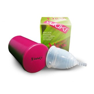 YUUKI, kubeczek menstruacyjny, rozmiar L, classic + pojemnik do dezynfekcji - zdjęcie produktu