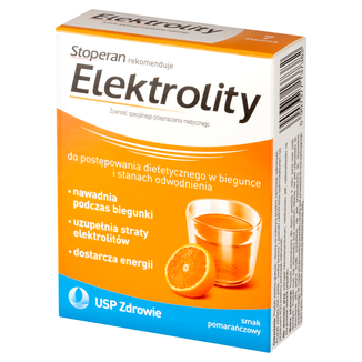 Elektrolity, smak pomarańczowy, 7 saszetek - zdjęcie produktu