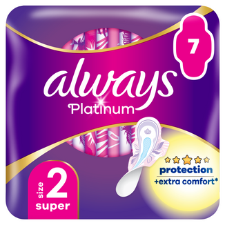 Always Platinum, podpaski, Ultra Super Plus, 7 sztuk - zdjęcie produktu