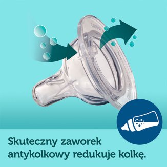 Canpol Babies EasyStart Newborn Baby, butelka antykolkowa, szerokootworowa, Kwiatki, 0-3 miesiące, 120 ml - 2 Canpol Babies EasyStart Newborn Baby, butelka antykolkowa, szerokootworowa, Kwiatki, 0-3 miesiące, 120 ml - 2 - zdjęcie produktu