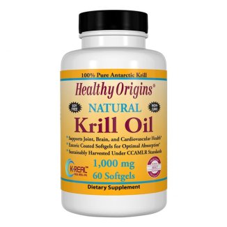 Healthy Origins, Krill Oil 1000 mg, 60 kapsułek - zdjęcie produktu