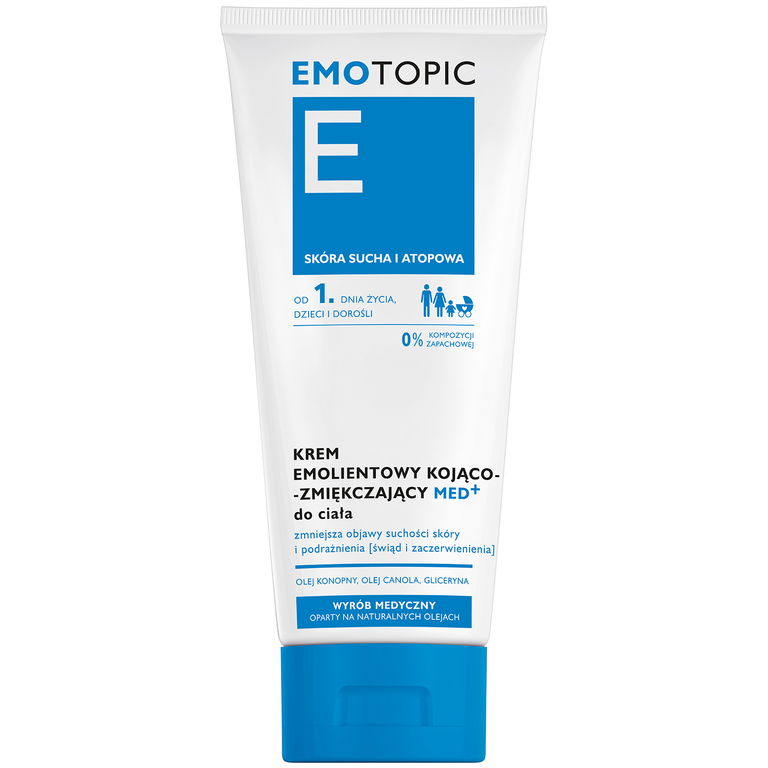 Pharmaceris Emotopic Med+, Creme rückfettend beruhigend-weichmachend für den Körper, für Erwachsene und Kinder ab dem 1. Lebenstag,  200 ml