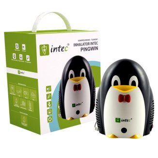 Intec, inhalator kompresorowo-tłokowy, Pingwin + opaska odblaskowa gratis - zdjęcie produktu