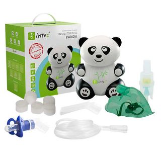 Intec, inhalator kompresorowo-tłokowy, Panda + opaska odblaskowa gratis - miniaturka  zdjęcia produktu