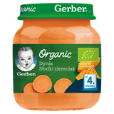 Gerber Organic Obiadek, dynia, słodki ziemniak, po 4 miesiącu, 125 g - miniaturka zdjęcia produktu