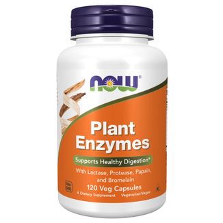 Now Foods Plant Enzymes, enzymy roślinne, 120 kapsułek - zdjęcie produktu