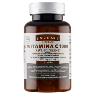 Singularis Superior, Witamina C 1000 + Bioperine, 120 kapsułek - zdjęcie produktu