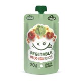 Ovco Bio Obiadek w tubce, ekologiczne warzywa z ryżem, od 8 miesiąca, 90 g - miniaturka zdjęcia produktu