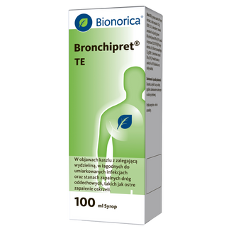 Bronchipret TE 15 g + 1,5 g, syrop, 100 ml USZKODZONE OPAKOWANIE - zdjęcie produktu