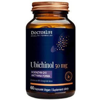 Doctor Life Ubichinol 50 mg, aktywna forma koenzymu Q10, 60 kapsułek - zdjęcie produktu