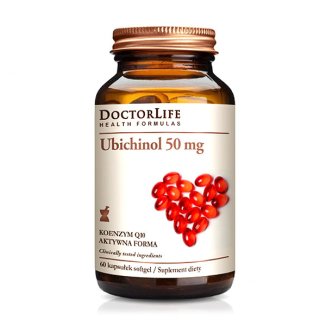 Doctor Life, Ubichinol 50 mg, aktywna forma koenzymu Co -Q10, 60 kapsułek - zdjęcie produktu