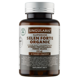 Singularis Superior, Selen Forte Organic, 60 kapsułek - zdjęcie produktu