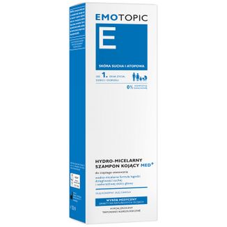 Emotopic, hydro-micelarny szampon kojący med+ od 1 dnia życia, skóra sucha i atopowa,250 ml - zdjęcie produktu