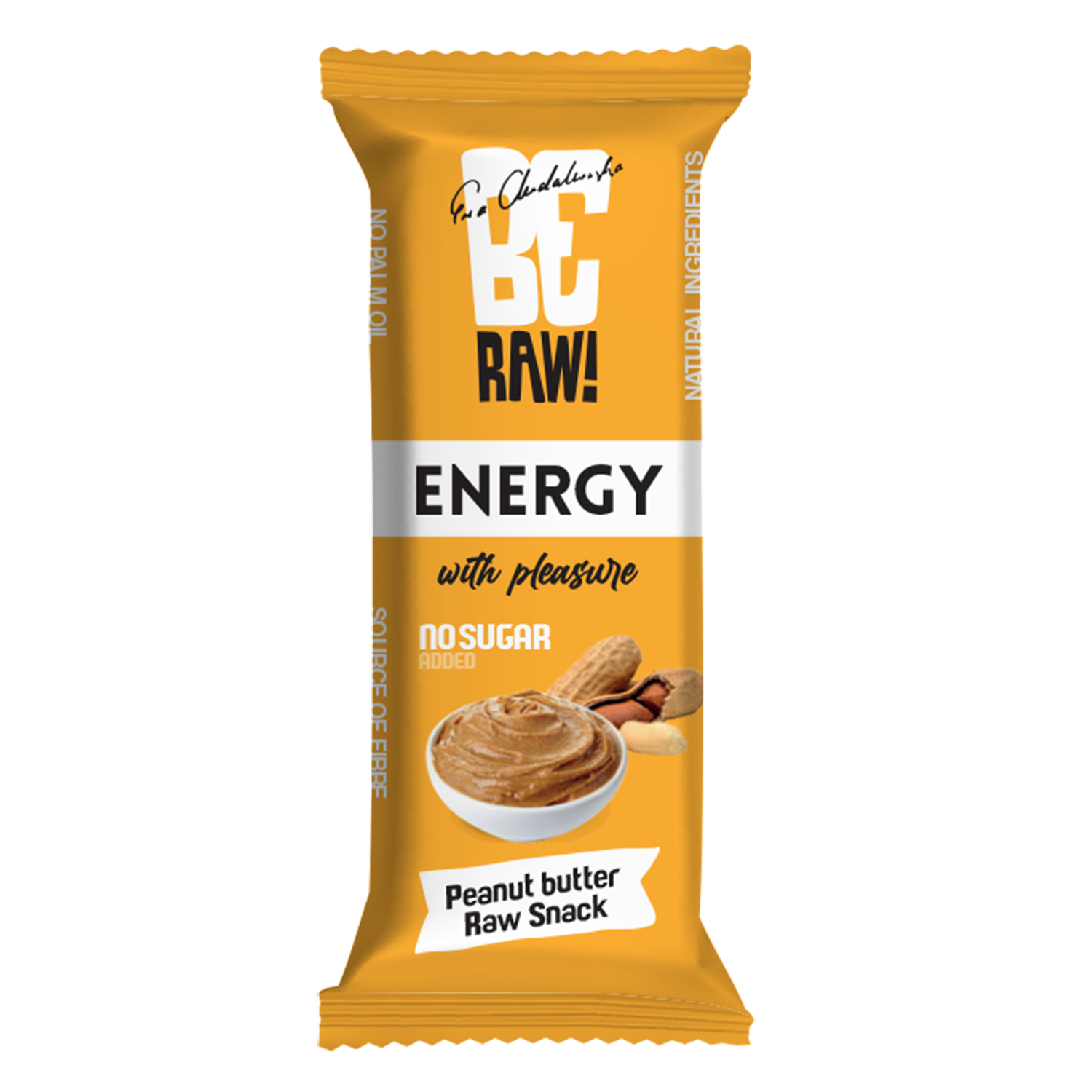 BeRaw BeRAW! Energy Raw Snack, baton energetyczny, krem orzechowy, 40 g