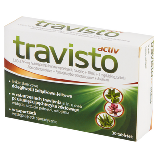 Travisto Activ (3,150-3,745 mg + 10 mg + 1 mg)/ tabletkę, 30 tabletek - zdjęcie produktu